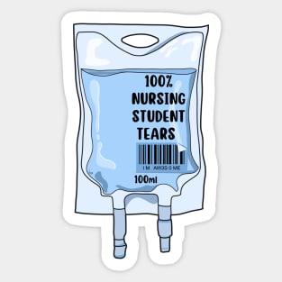 Nursing student tears Sticker